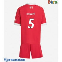 Fotballdrakt Barn Liverpool Ibrahima Konate #5 Hjemmedraktsett 2025-26 Kortermet (+ Korte bukser)